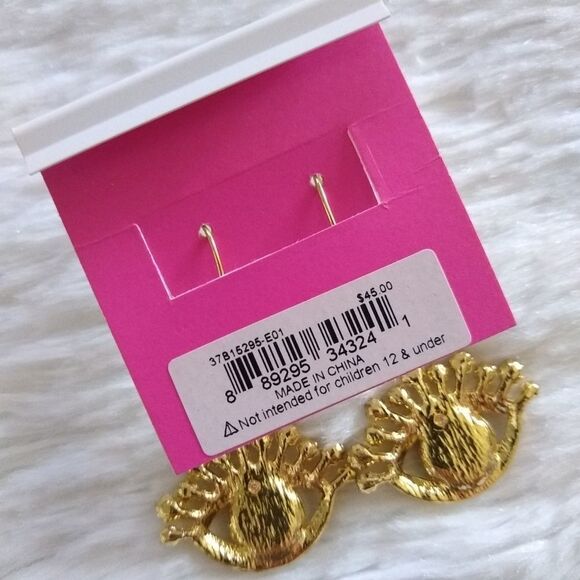 Betsey Johnson Eye Drop Earrings - Picture 3 of 3